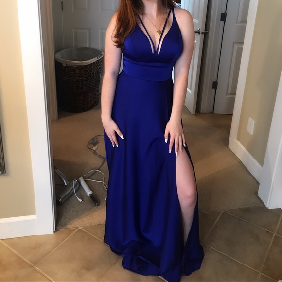 Samilas boutique royal blue prom dress - Picture 2 of 12